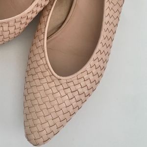 Everlane Woven The V Slingback Light Tan